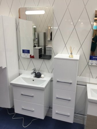 Тумба под раковину Opadiris Арабеско 60 Z0000010901 подвесная Белая глянцевая 