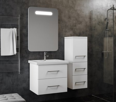 Тумба под раковину Opadiris Арабеско 60 Z0000010901 подвесная Белая глянцевая 