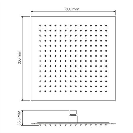Верхний душ WasserKRAFT Sauer A261 Золото глянцевое 