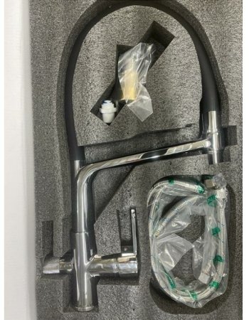 Смеситель для кухни с гибким изливом HANSEN HL15075C Хром 