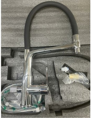 Смеситель для кухни с гибким изливом HANSEN HL15075C Хром 