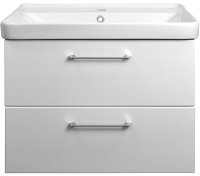 Тумба с раковиной Azario Ника 80 CS00080145 подвесная Белая матовая