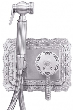 Гигиенический душ со смесителем ZorG Antic A116BD-SL Серебро 