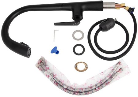 Смеситель для кухни Kaiser Strike 09066-2 Черный матовый 