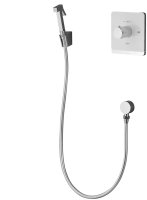 Гигиенический душ с термостатом Rose R105C, белый/хром