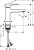 Смеситель Hansgrohe Metropol 32507140 для раковины, с донным клапаном Push-Open 