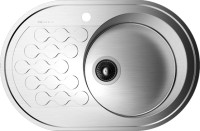 Мойка кухонная Omoikiri Kasumigaura 77-1-R нержавеющая сталь