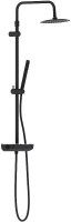 Душевая система Damixa Scandinavian Pure 936750300 с термостатом Черная матовая