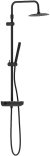 Душевая система Damixa Scandinavian Pure 936750300 с термостатом Черная матовая 