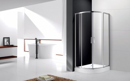 Душевой уголок Cezares Molveno R 2 100 P Cr стекло punto 