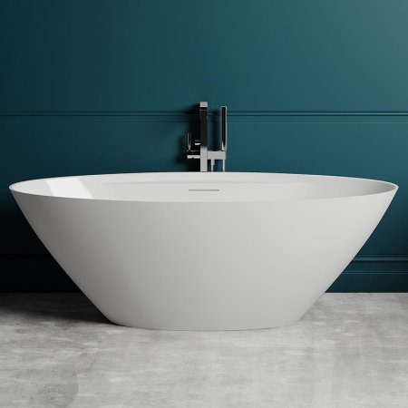 Ванна из искусственного камня Salini Diva 180х85 102221M Белая матовая 