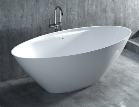 Ванна из искусственного камня Salini Diva 180х85 102221M Белая матовая 