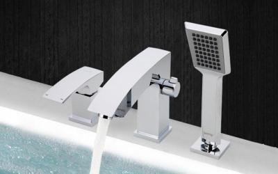 Смеситель на борт ванны Gappo G07 G1107 Хром 