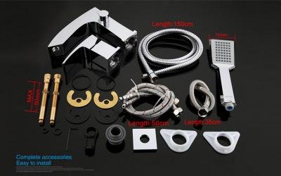 Смеситель на борт ванны Gappo G07 G1107 Хром 