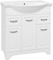 Тумба под раковину Style Line Олеандр 2 Люкс 75 ЛС-00000048 Белая