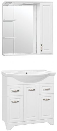 Тумба под раковину Style Line Олеандр 2 Люкс 75 ЛС-00000048 Белая 