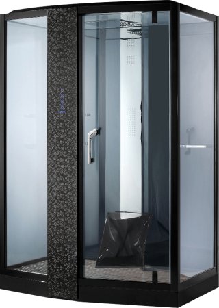 Душевая кабина Orans SR-89102LS черная, с баней 