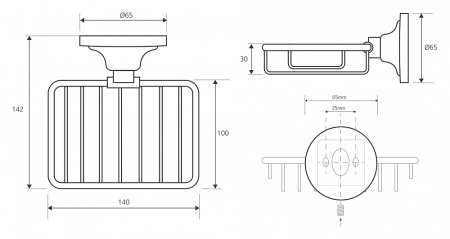 Мыльница Bemeta Retro 144108167 