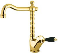 Смеситель для раковины Fiore IMPERIAL BLACK 89OO2245, золото