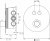 Термостат Gllon GL-CMB-R-2-T С ВНУТРЕННЕЙ ЧАСТЬЮ, для ванны с душем 
