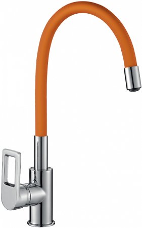 Смеситель для кухни Rossinka Z35-35U-Orange Оранжевый Хром 