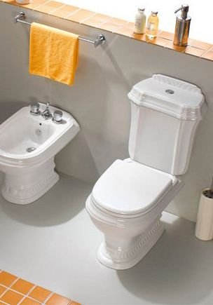 Унитаз-компакт Cezares King Palace бронза с CZR-T-163-W-S-BR 