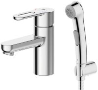 Смеситель для раковины с гигиеническим душем Bravat Stream-D F137163C-1, хром