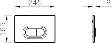 Кнопка смыва VitrA 740-0580 хром глянцевый 