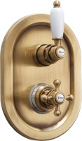 Термостат Cezares Elite ELITE-VDIM2-T-02-Bi для ванны с душем, бронза