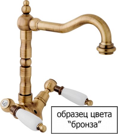 Термостат Cezares Elite ELITE-VDIM2-T-02-Bi для ванны с душем, бронза 