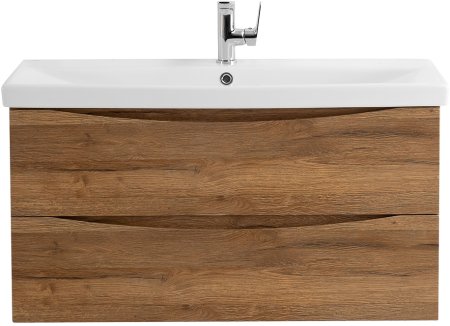 Тумба с раковиной BelBagno MARINO-CER-1000-2C-SO-RR-P Rovere Rustico 