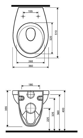 Унитаз подвесной IFO Hitta RS041310000 