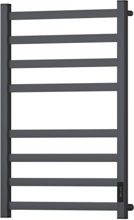 Полотенцесушитель электрический Point Меркурий PN83858GR П8 500x800, диммер справа, графит премиум 