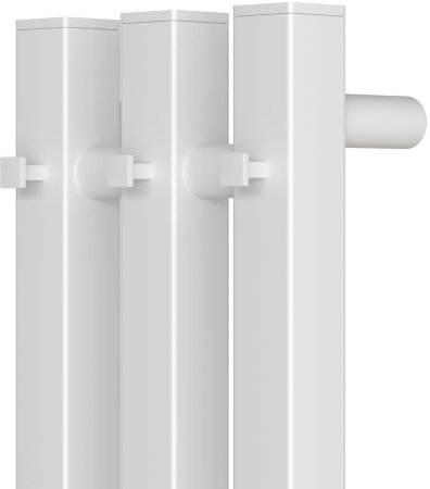 Полотенцесушитель электрический Point Гермес PN13822W П3 120x1200 диммер справа, белый 