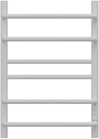 Полотенцесушитель электрический Point Сатурн PN90846W П6 400x600 диммер справа, белый 