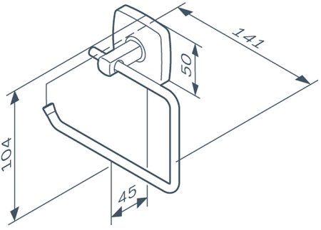 Держатель туалетной бумаги AM.PM Gem A9034122 Черный 