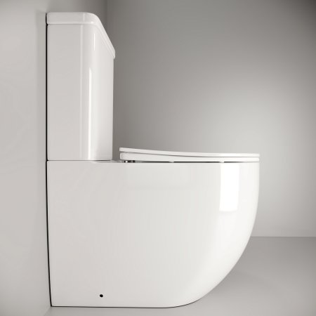 Унитаз-компакт Ceramica Nova Mia CN1801 с микролифтом, безободковый 