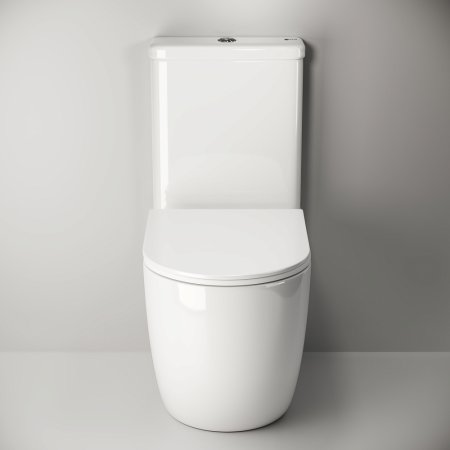 Унитаз-компакт Ceramica Nova Mia CN1801 с микролифтом, безободковый 