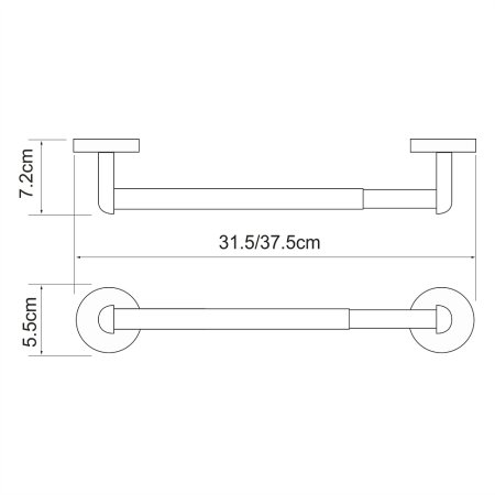Держатель бумажных полотенец WasserKRAFT Rhein K-6291 (ранее К-6222D) 