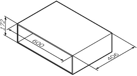 Полка AM.PM Gem 60 M90OHX0600WG Белая 