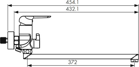 Смеситель для ванны Kaiser Glory 69055 универсальный Хром 