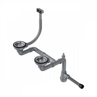 Сифон для мойки WK-1.5-S-IN со скрытым переливом