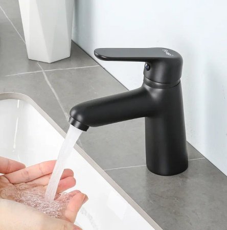 Смеситель для раковины Frap H17-6 F1017-6 Черный матовый 