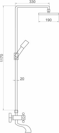 Душевая система FAUZT (FZs-302) 