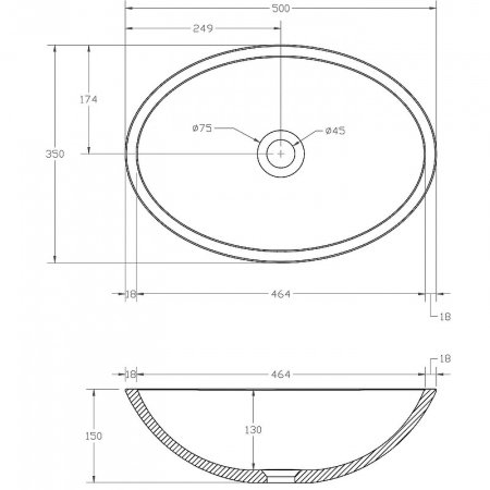 Раковина-чаша Abber Kristall 50 AT2802Emerald Зеленая 