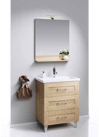 Тумба под раковину Aqwella Фостер 80 FOS01083DS Дуб сонома 