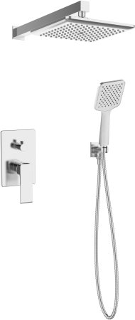 Душевая система ESKO скрытого монтажа 6в1 Squared Chrome (6in1 SQ) 