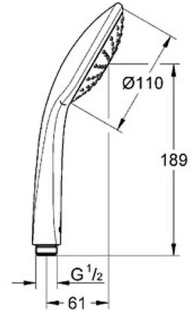 Душевая система Grohe Eurosmart 124440 Хром 
