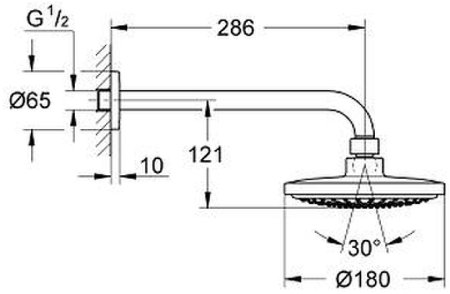 Душевая система Grohe Eurosmart 124440 Хром 