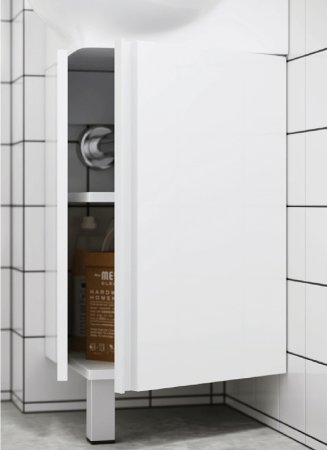 Тумба под раковину Aqwella Porto 45 POR0104WW угловая Белая 